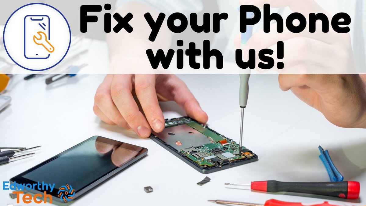 We do phone repairs! Whether your screen is cracked or something isn't working… we'll repair it! If you have another repair problem then please email or phone us! We are passionate about fixing your tech!

Call us on: 01363 881157
Email us on: sales@edworthytech.co.uk