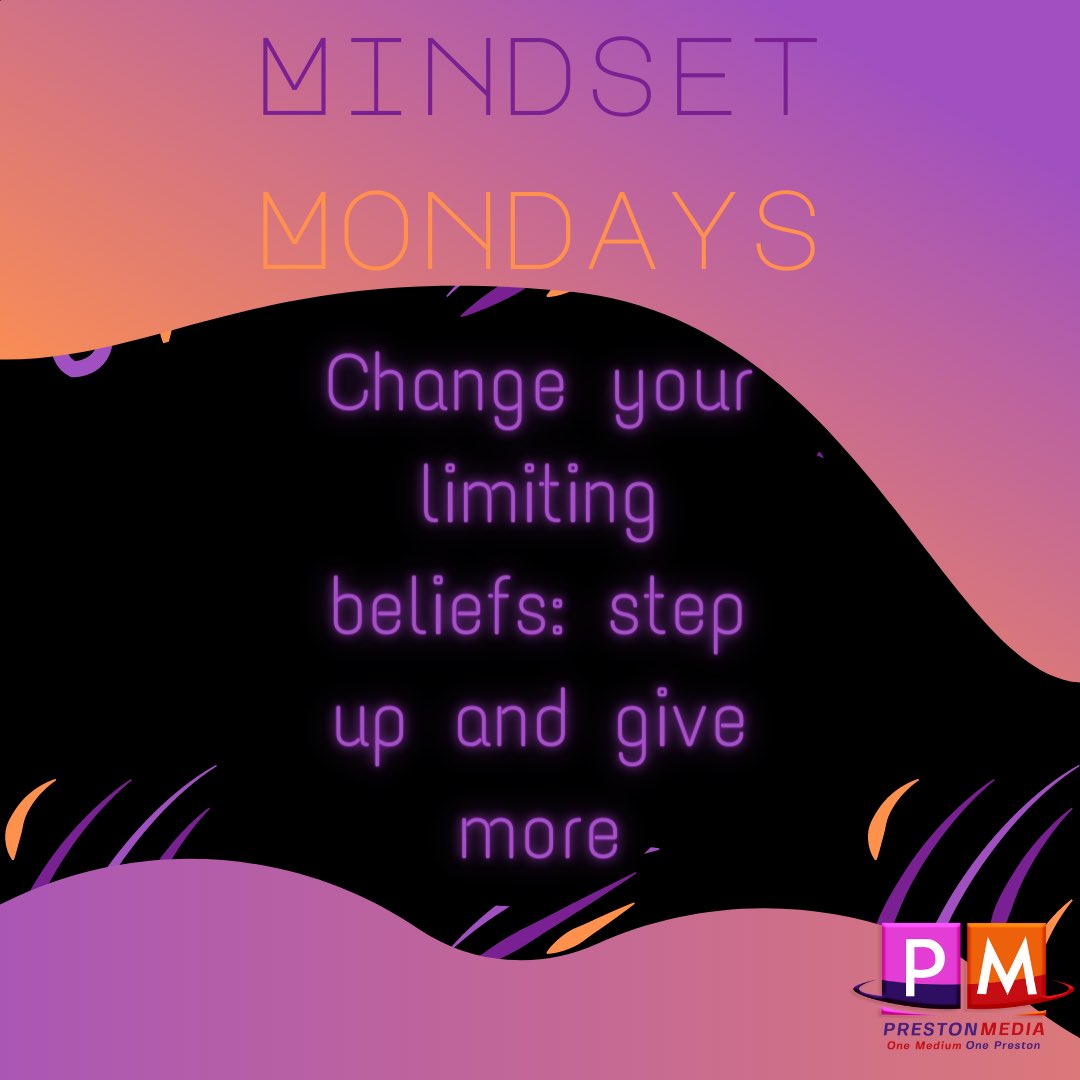 PMAZPH's tweet photo. Today is MINDSET MONDAY❗️Don’t be your biggest enemy! Change your limiting beliefs- you can do anything you put your mind to 💜🤍#Preston #PM https://t.co/jsGXaShubs