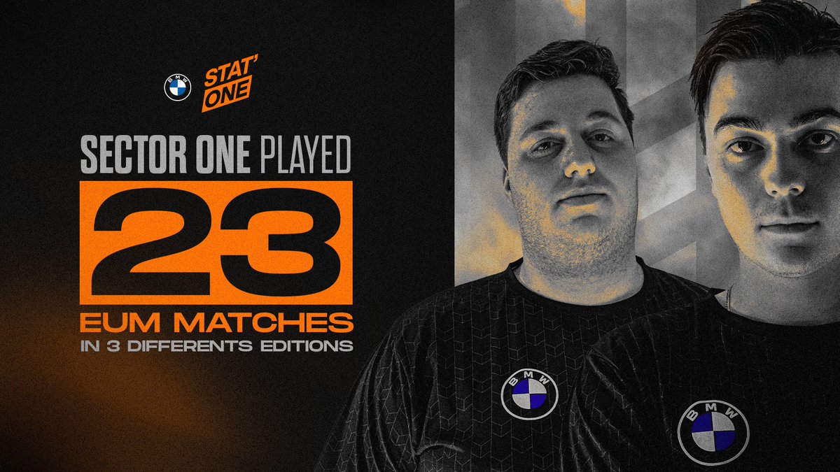 SectorOneEU's tweet photo. #StatOne powered by @BMWEsports π
This week we wanted to highlight the number of matches we played overall in #EUMasters
Maybe more next season π€ https://t.co/Trk3yS7whh