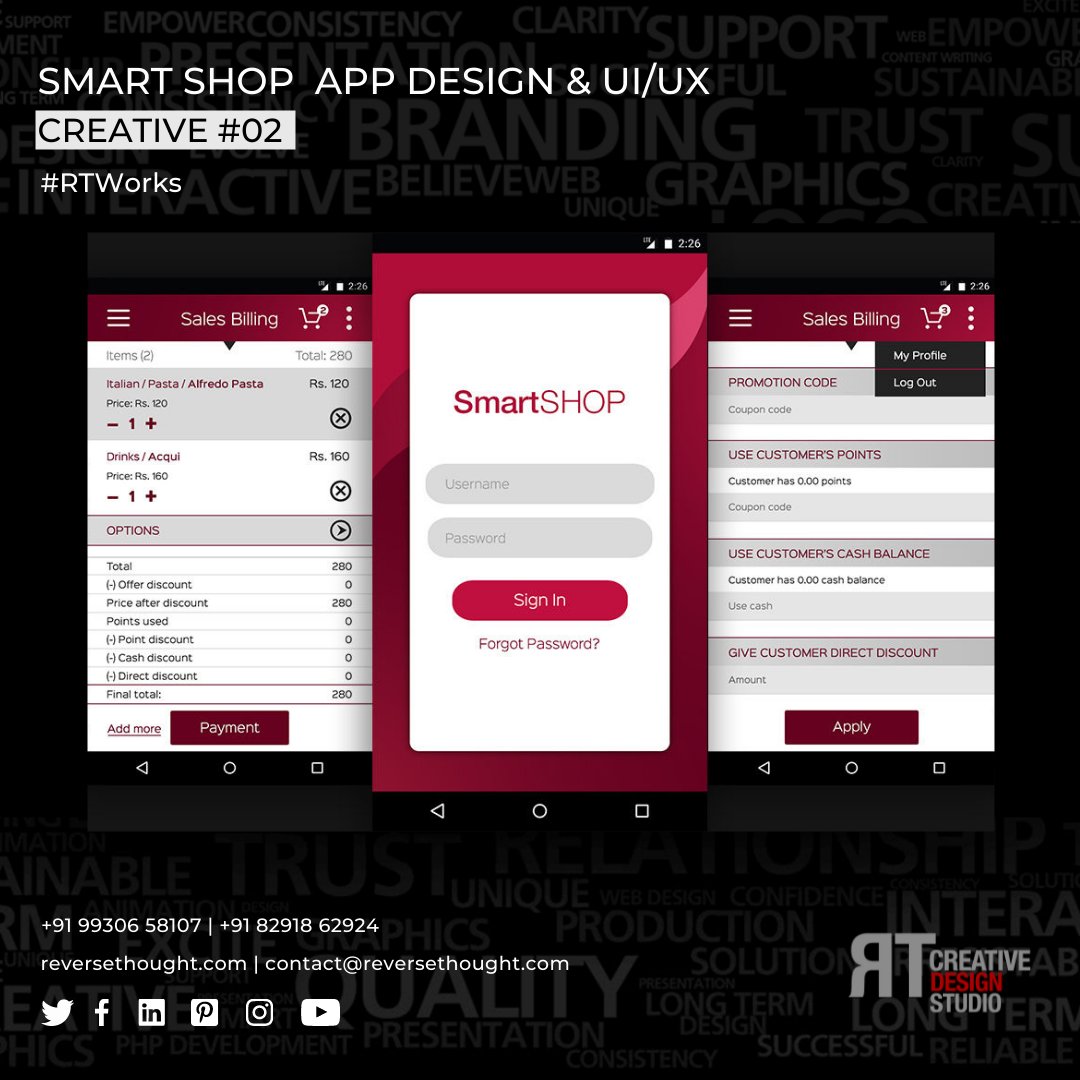 rthoughtindia's tweet photo. App design &amp; UI/UX for SmartSHOP. 

#clientdiaries #clientwork #website #websitedevelopment #webdevelopment #webdesign #websitedesign #websitecreation #digitalmarketing #RTWorks https://t.co/q4sxddD9xY
