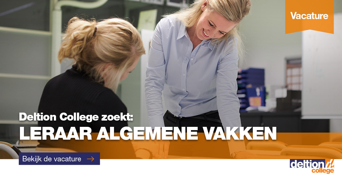 #Deltion is op zoek naar een #Leraar #Algemene #Vakken voor 0,4 fte. deltion.nl/werken-bij-del… #vacature #mbo #onderwijs #Zwolle