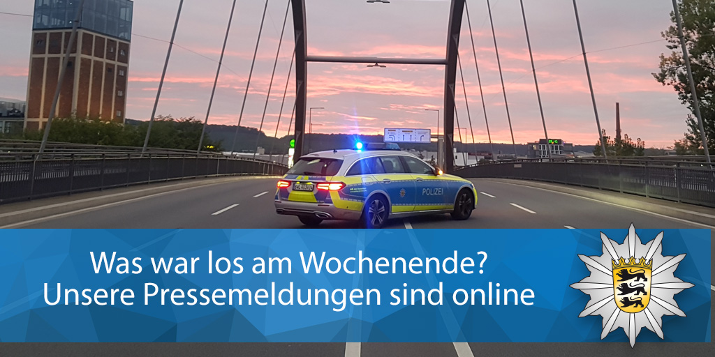 PolizeiHN's tweet photo. 🚓 #Wüstenrot: Zeugen nach Verkehrsunfall gesucht
🚓 #BadMergentheim: Verfolgungsfahrt mit jugendlichem Rollerfahrer
🚓 #Ingelfingen: Unbekannter drängt Auto ab
🚓 #Schöntal: Fahrradfahrer vs. Reh
Unsere Meldungen vom Wochenende sind online:https://t.co/WIlpaglIJd (*vp) https://t.co/ADcLrQ2KxF
