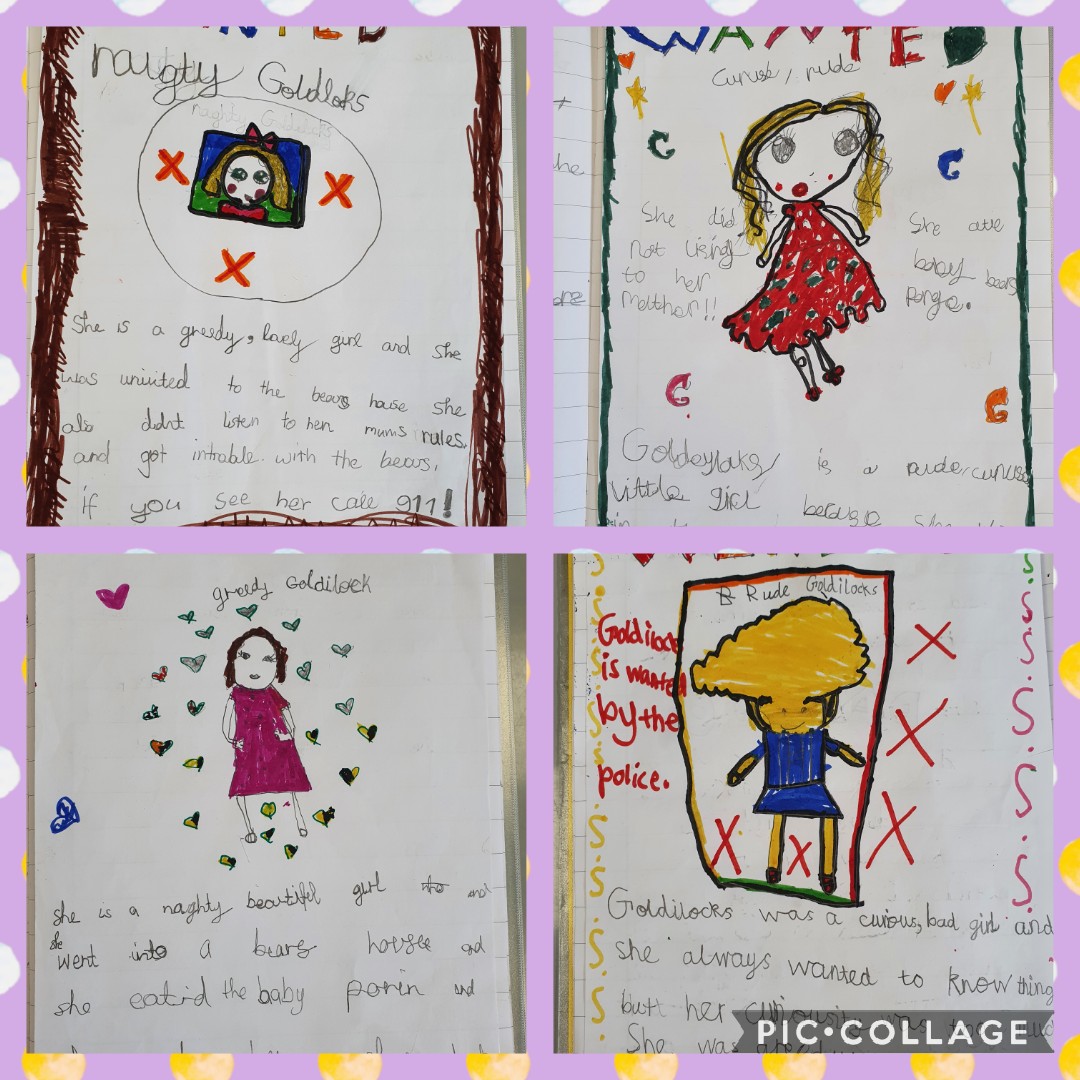 ststephensSW8's tweet photo. Year 2 are enjoying their learning in English 😊 Goldilocks has been very naughty! The children have said her curiosity got the better of her! 🥣🛌🪑 @theliteracytree @LiteracyPippa #StStephensYear2 #StStephensLearning #Goldilocks https://t.co/dbLeY3Bh2u