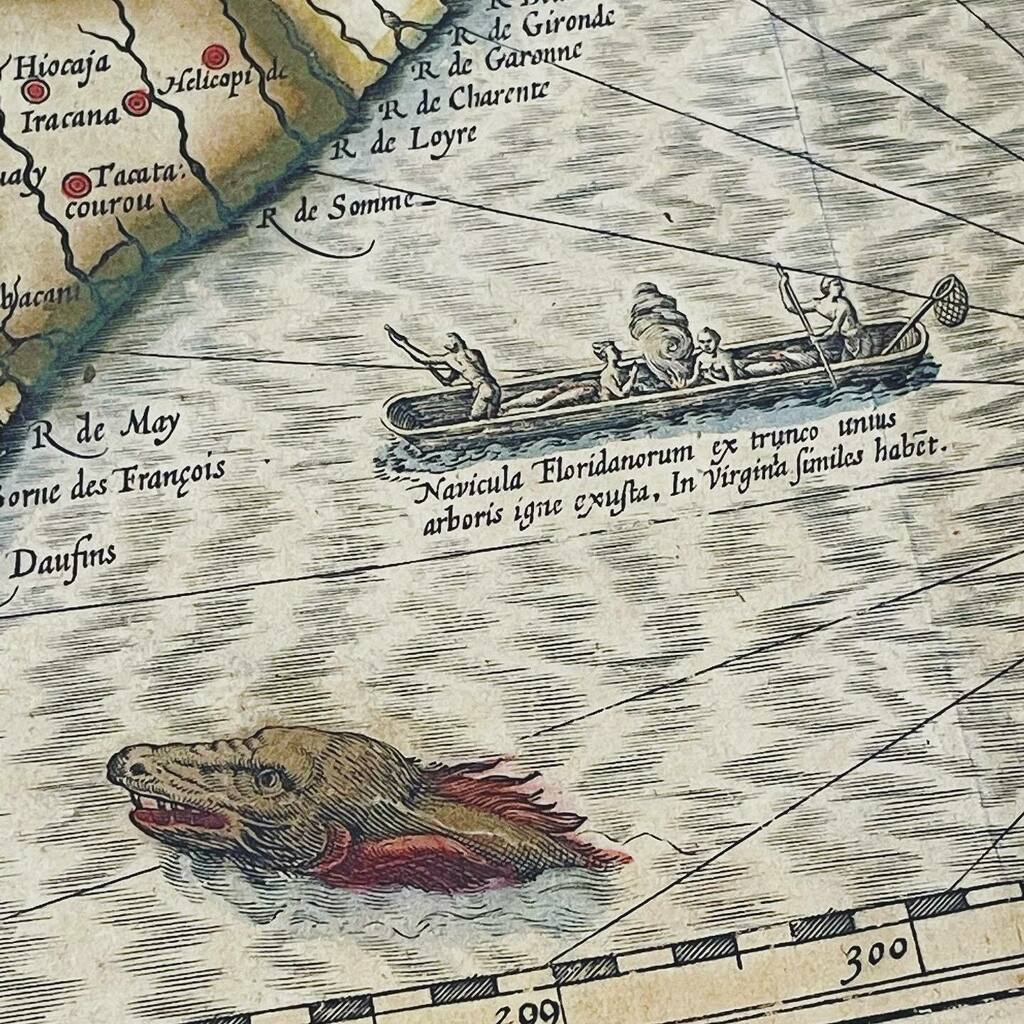 HornbakeLibrary's tweet photo. Fishing with a #seamonster in today’s #monstermonday selection from our map collection!
Virginiae Item et Floridae Americae Provinciarum Nove Descriptio, 1639
#maps #archives #specialcollections #umdspecialcollections #virginia #oldmaps #seamonsters #hornbakelibrary #iglib… https://t.co/c8q4NcbOlG