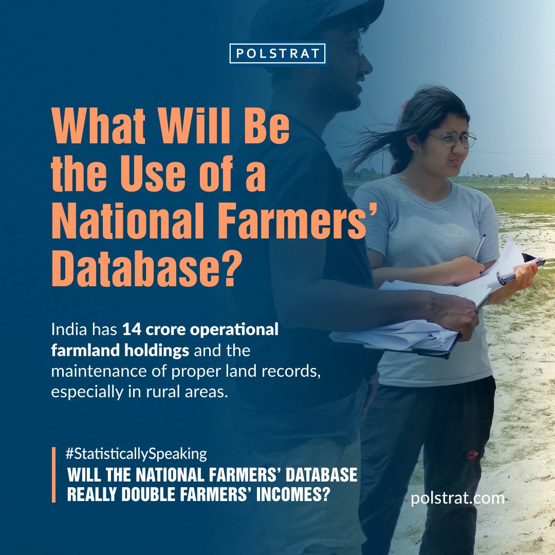 teampolstrat's tweet image. #StatisticallySpeaking: The creation of a National Farmers’ Database containing the records of over 5.5 crore farmers, is expected to open the #agriculture sector up to productivity improvements. 

#FarmersDatabase #India #Farmers #AgricultureNews #kisan #agribusiness 

1/2