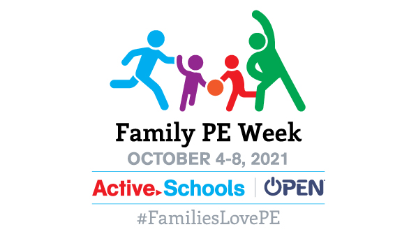 JUST ONE WEEK AWAY!!! 'Family PE Week' is Oct 4-8. The goal is to celebrate the importance of #PhysEd. There will be many ways to participate, including an Active Family Challenge! View resources and register for FREE here: openphysed.org/familieslovepe #FamiliesLovePE