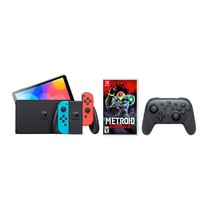 Nintendo Switch OLED Bundle – Red/Blue Edition