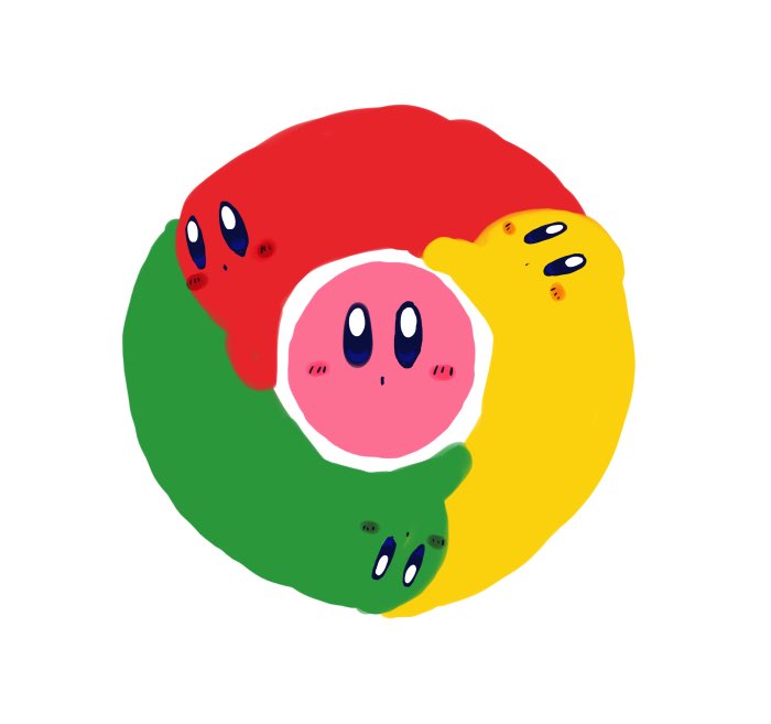 kirby no humans simple background white background blush food fruit blush stickers  illustration images