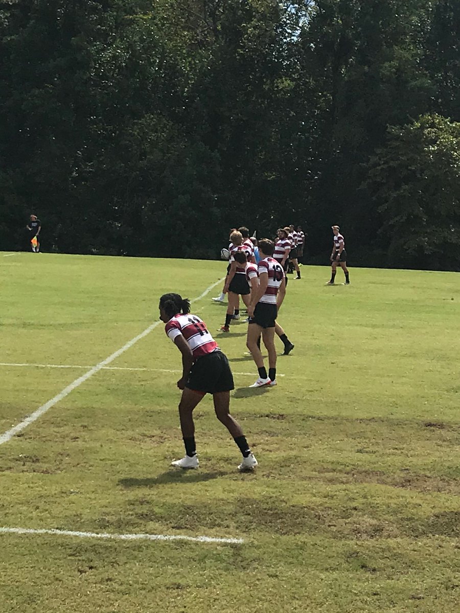 HampdenClub's tweet photo. Rugby returns to the Johnny Ellis Rugby Pitch! Here are the Tigers preparing to kick vs VMI on Saturday https://t.co/rEZoWKbslM