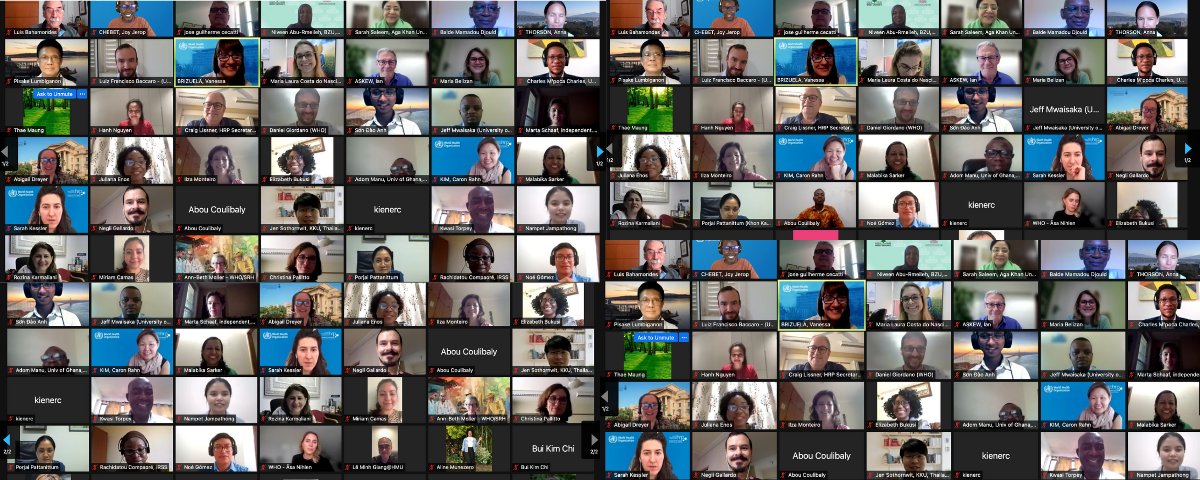 HRPresearch's tweet photo. #Research is key to effective health policies &amp; programmes in every country - but it's people who are the hearts, heads &amp; purpose! Welcome to our global #HRPAlliance community, meeting online to share research capacity strengthening success &amp; lessons: https://t.co/r5oxCwnF9j https://t.co/8hXS2WLmdW