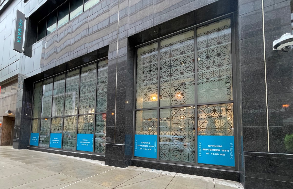 abcimaginghq's tweet photo. Here is a new Primark location in Philadelphia, PA. Our ColorEdge division took the lead on this project. They created the layouts, printed graphics on adhesive vinyl, and installed on site. Let us create graphics for your new location!

#abcimaging #coloredge #primark #shop https://t.co/uKTkIRPwXI