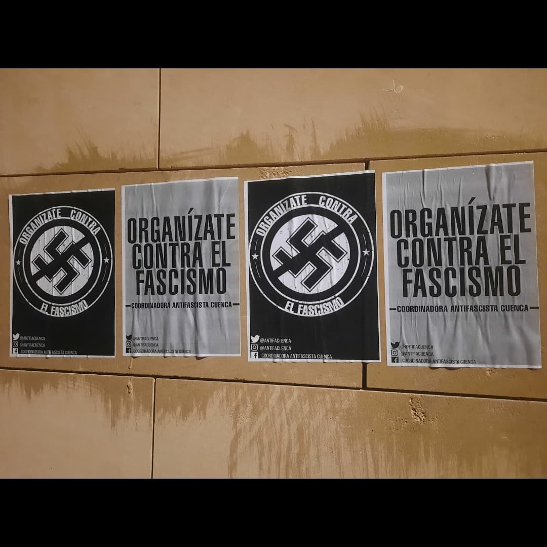 AntifaCuenca's tweet photo. Comenzamos un nuevo curso saliendo a las calles para decir que Cuenca es una ciudad antifascista.

Organízate contra el fascismo ✊ https://t.co/cikDWN7baW