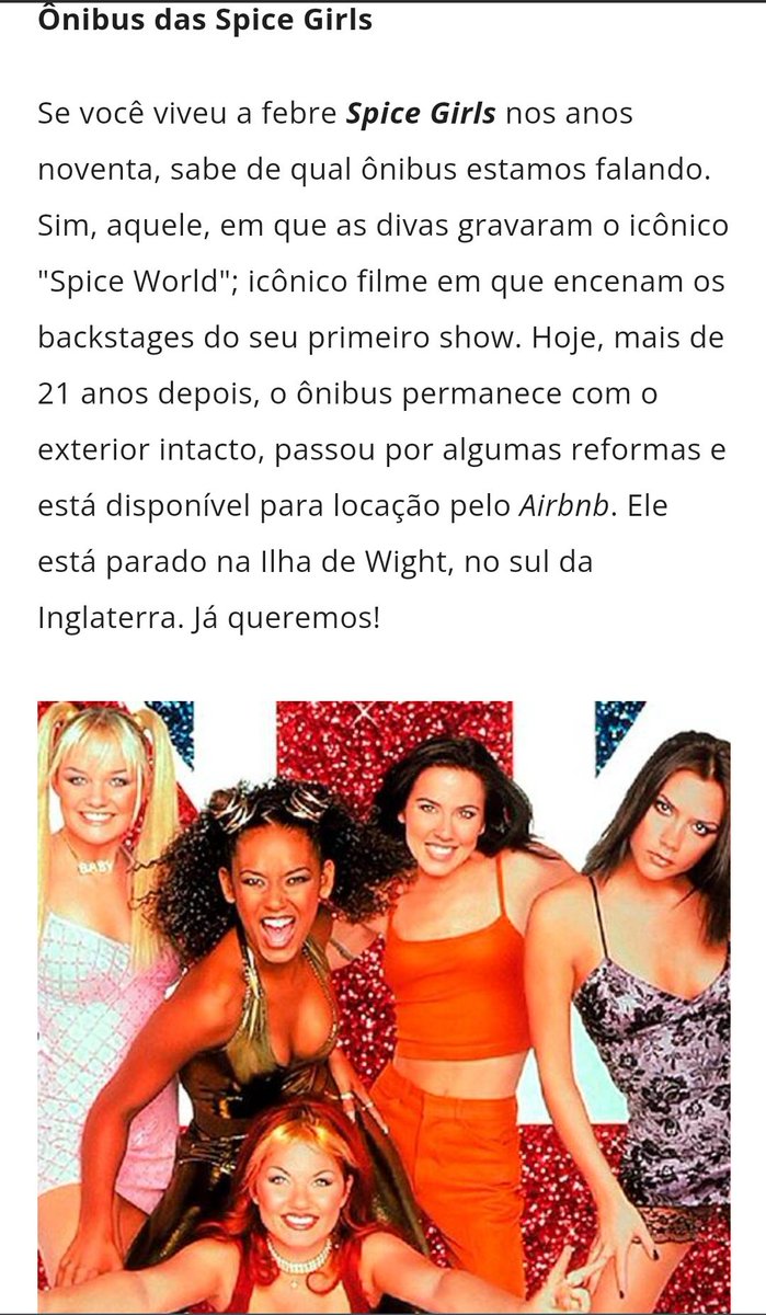pspicegirls's tweet photo. O @eonlinebrasil fez uma matéria chamada "Locações de séries e filmes para visitar e sentir nas telonas".
🚃Citaram o #Spicebus que está disponível para locação pelo #Airbnb de UK.
Leia a matéria completa:🔗https://t.co/ZVhurTY6in https://t.co/xn9zYO2TSr