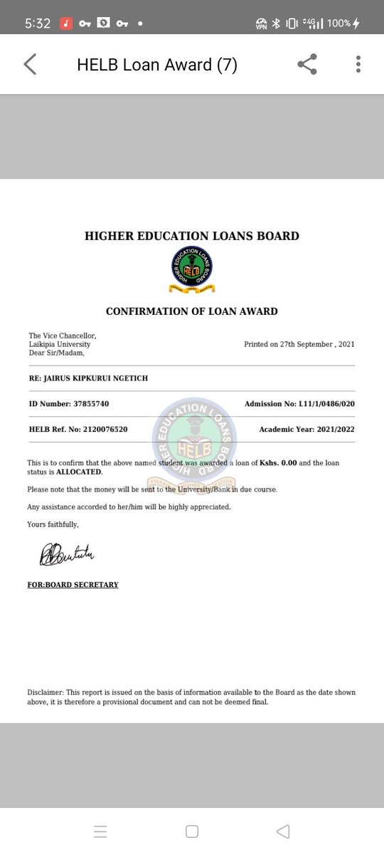 morgan2540's tweet photo. @HELBpage See for yourself,,,,yaani napewa 0.00 na nimeng'ang'ana kuapply anyway check for me 37855740,,,I don't even have the so called Batch number wakuu...I'll be happy if I get a response from you guys https://t.co/4rrGvib6eE