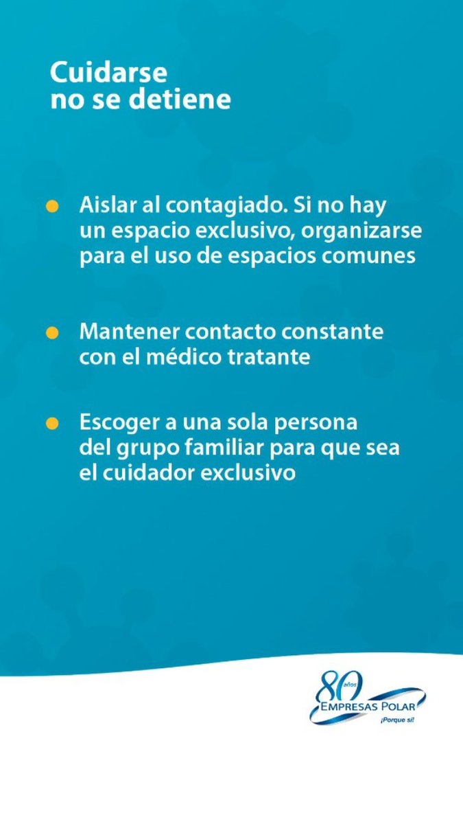 CANIAoficial's tweet photo. Recomendaciones para cuidar a un familiar con covid 19 https://t.co/8yuAAKGOzU