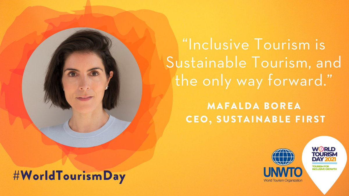 MafaldaBorea's tweet photo. #Inclusivity at all levels and in all aspects of our lives. An important reminder of how key #Tourism4InclusiveGrowth is💙🌍#WTD2021 #WorldTourismDay @UNWTO #Tourism4SDG #SustainableTourism #BeSustainableFirst https://t.co/JNA5CINSGL
