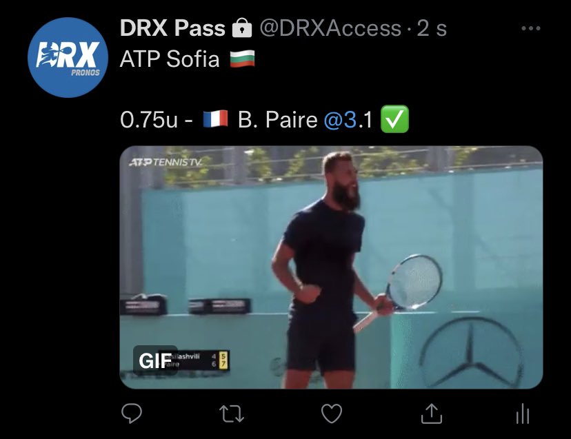 drxtennis's tweet photo. En tout cas c’était #TeamBenoit dans le pass… https://t.co/XW2wxYctRR