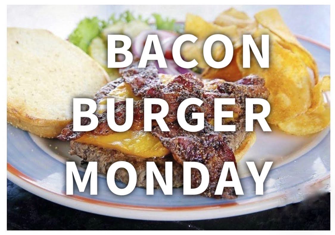 BaxtersGrill's tweet photo. BACON BURGER MONDAY
Every Monday
11am-2pm &amp; 5pm-8pm
$6.99 with side https://t.co/EtDgh05lWi