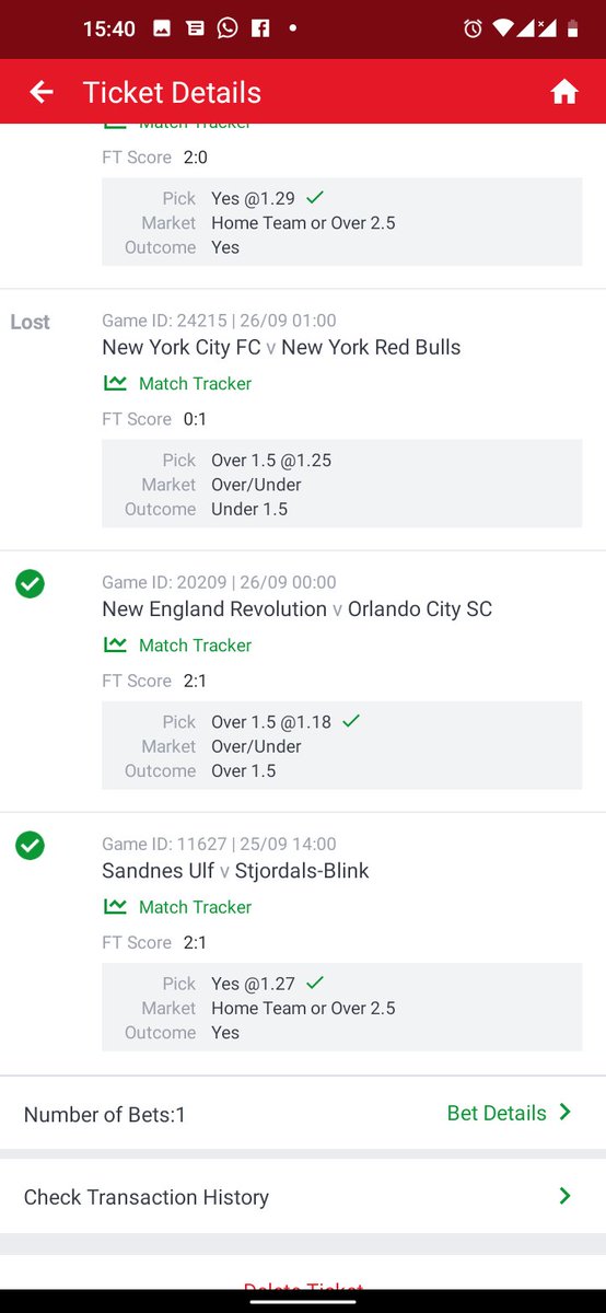AriyoMadeIt's tweet photo. @mrbayoa1 Almost got lucky with your second game. Man Utd started before I played. Then only New York City FC ruined it. Couldn't do Over 1.5 😭 https://t.co/fBbo1pKJOi