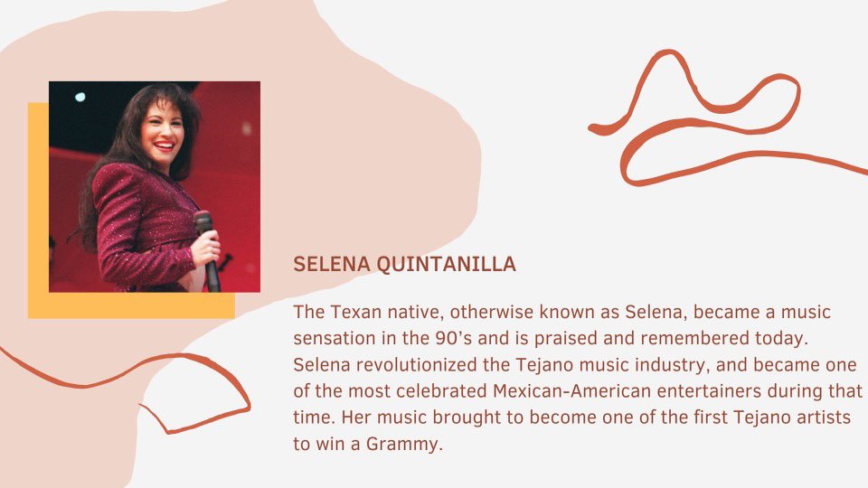 Good morning Farmers! Today’s Hispanic Heritage Month Spotlight is Texan native Selena Quintanilla! https://t.co/QoE7eeTHPi
