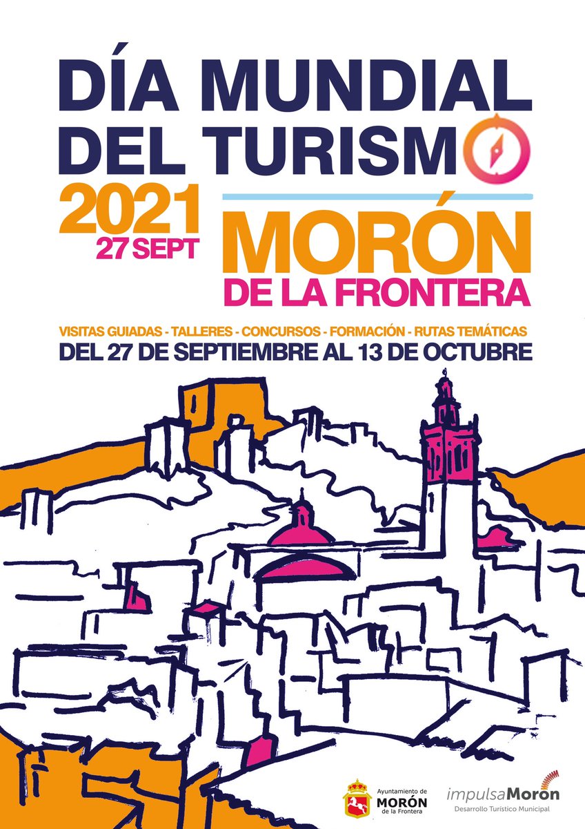 TurismoMoron's tweet photo. Hoy lunes 27 de Septiembre de 2021, se celebra el día mundial del turismo y la Delegación de Turismo del Ayto. de Morón vuelve a unirse a esta celebración con una amplia programación de actividades
@Sevilla_Turismo @TurismoAndaluz @TurismoAND 
#DelegacióndeCulturayTurismo https://t.co/Q22l4mHk96