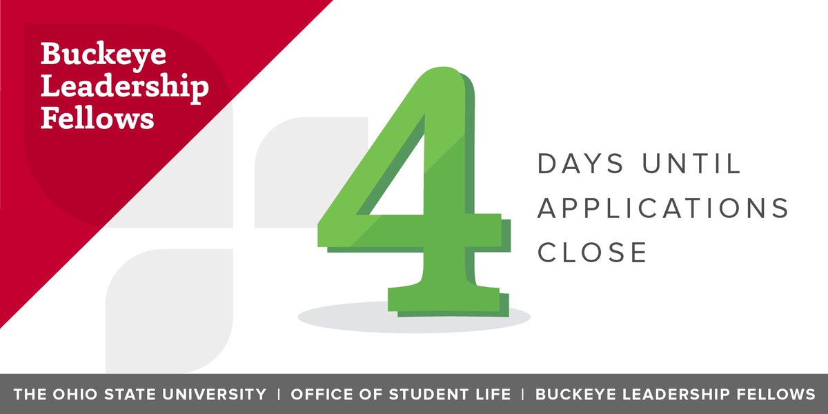 There are 4️⃣ days until our BLF ‘24 applications close! blf.osu.edu/prospective-fe…
