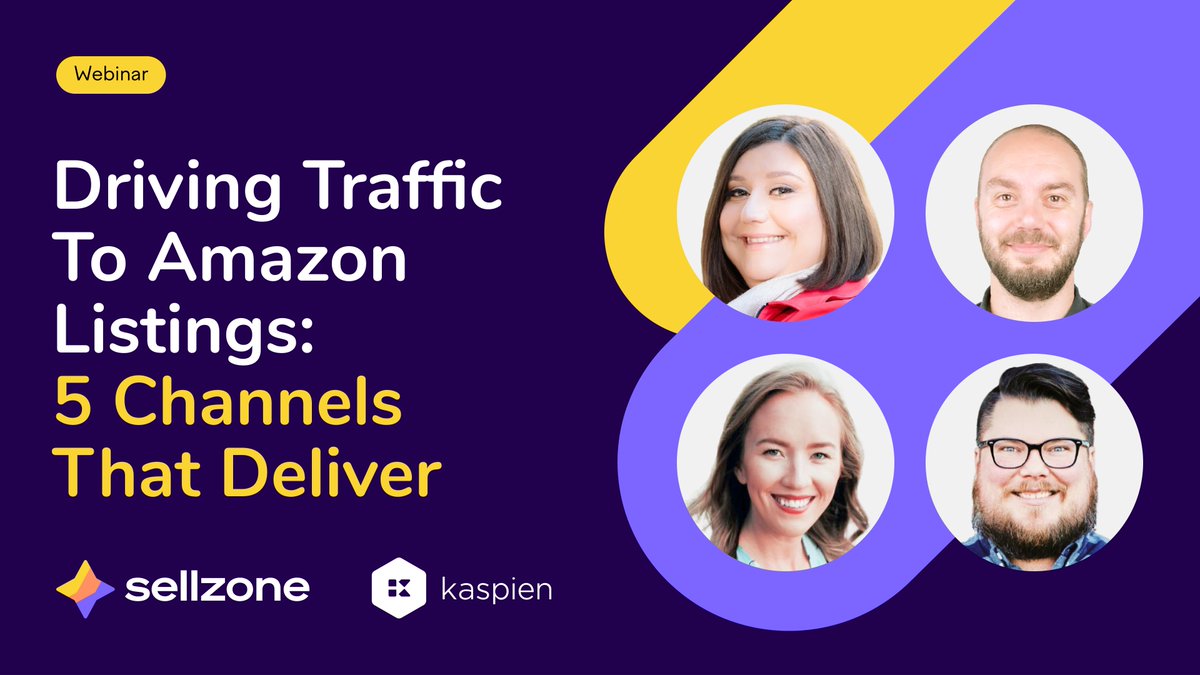 Do you want to bring more traffic to your #Amazon listing? Don’t miss our free #webinar on October 6! Experts from Sellzone &amp; <a href="/kaspieninc/">Kaspien</a> (@DanSaunders86, <a href="/colbyalmond/">Colby Almond</a>, <a href="/AMZRobynJohnson/">Robyn Johnson</a>, <a href="/MBrocklehurst9/">Madisen Brocklehurst</a>) will share insights into top #AmazonSEO techniques semrush.com/webinars/drivi…
