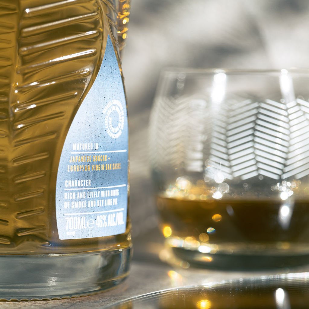 It's all in the details...  Our organic, curved label suggests a wisp of smoke, while the paper’s speckled texture is created by photographing peat granules #UnlocktheUnusual #CubocanCreation2