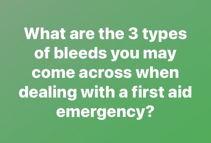 DoctorABC_UK's tweet image. Do you remember the answer to this question? 
Answers posted in a few days.
#firstaidconfidence #firstaidquiz #firstaidknowledge #revisityourfirstaid #quiz