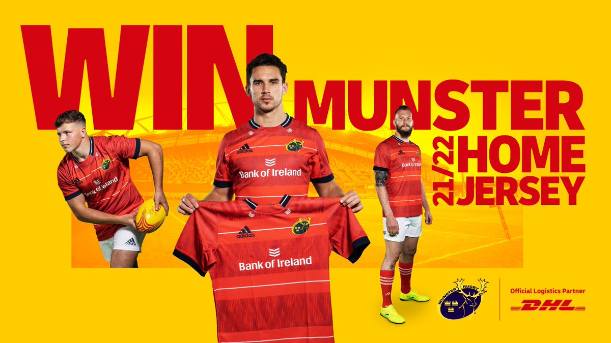 To celebrate our new partnership with <a href="/Munsterrugby/">Munster Rugby</a>, we are giving YOU the chance to win a new home jersey, delivered by DHL!
To #WIN:
➡️ RT this post
➡️ Follow <a href="/DHLExpressIre/">DHL Express Ireland</a>
➡️ Tag a friend
Enter now and take your place as part of the TEAM behind the TEAM for the new season!