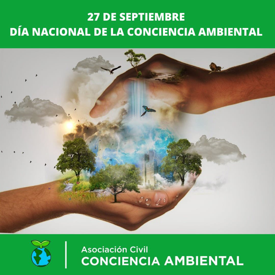 ACCAmbiental's tweet photo. DÍA NACIONAL DE LA CONCIENCIA AMBIENTAL 

 Todos los 27 de septiembre se conmemora este día en memoria de las personas fallecidas como consecuancia del escape de gas cianhídrico ocurrido en Avellaneda, Buenos Aires, en 1993.

#Ambiente❤
#ConcienciaAmbiental🌍 https://t.co/4cXbpqUy30