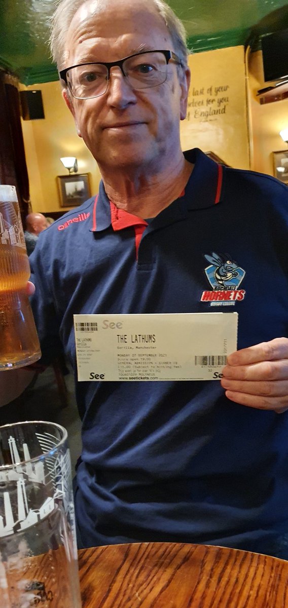 zogarmy's tweet photo. Up the f----g Lathums.
Pre concert drinks(I'm 3 in...😳)at The City Arms b4 the @TheLathums gig later at #Gorilla Manchester. Gonna be a long night...
#howbeautifullifecanbe https://t.co/shEnQlUwM8
