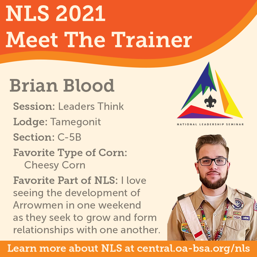 Meet The Trainer: Training is Brian's life: he serves not only on NLS staff but also as our Central Region Training Coordinator and he can't wait to see you at NLS. Learn more and sign up at central.oa-bsa.org/nls.
#OA #BSA #WeAreCR #NLS #WritingOurNextChapter