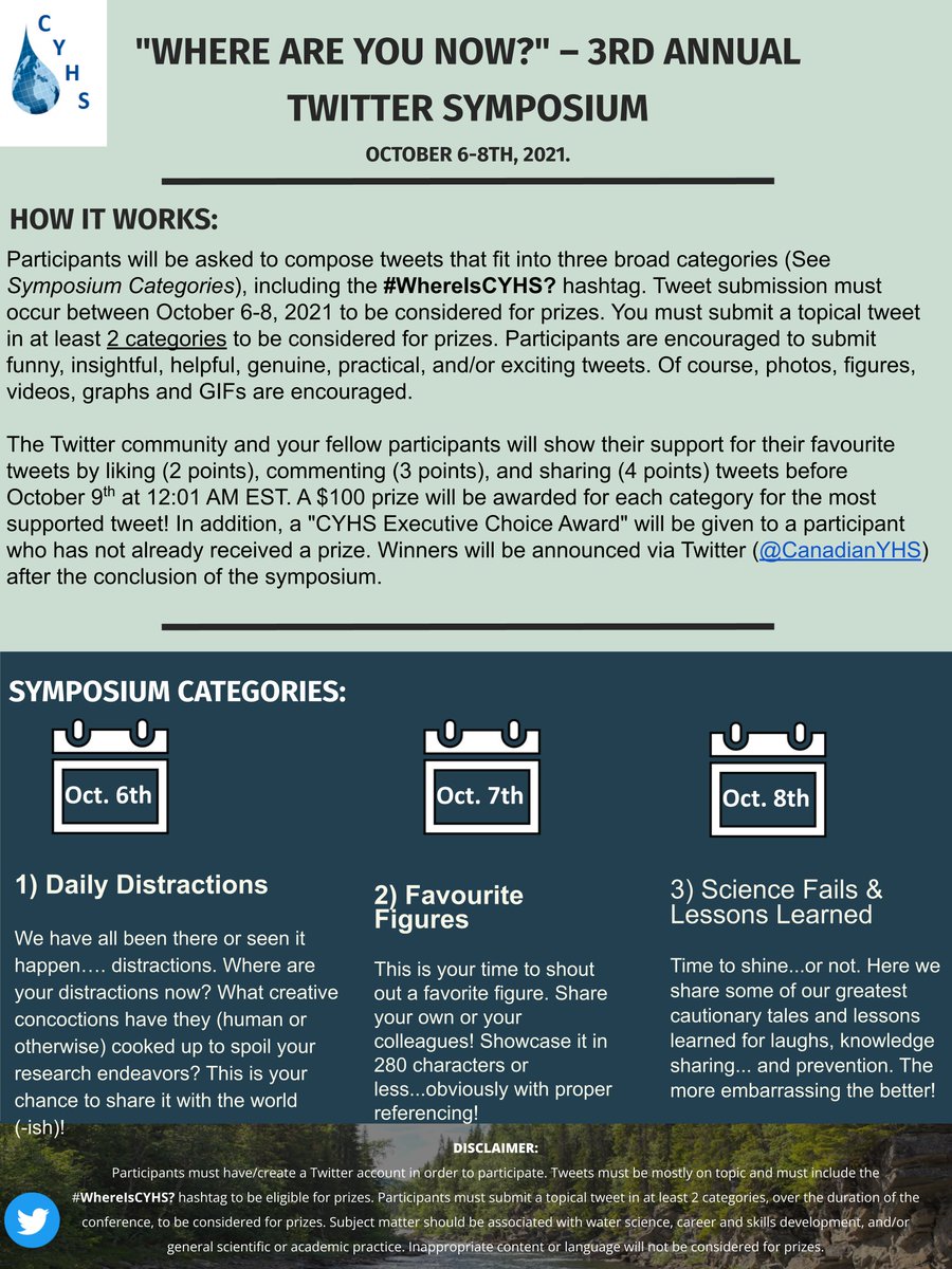 Canadianyhs's tweet photo. Drum roll please! 🥁🥁🥁 Announcing the categories for this year's Twitter Symposium! #WhereIsCYHS? https://t.co/1t7haAdVQb