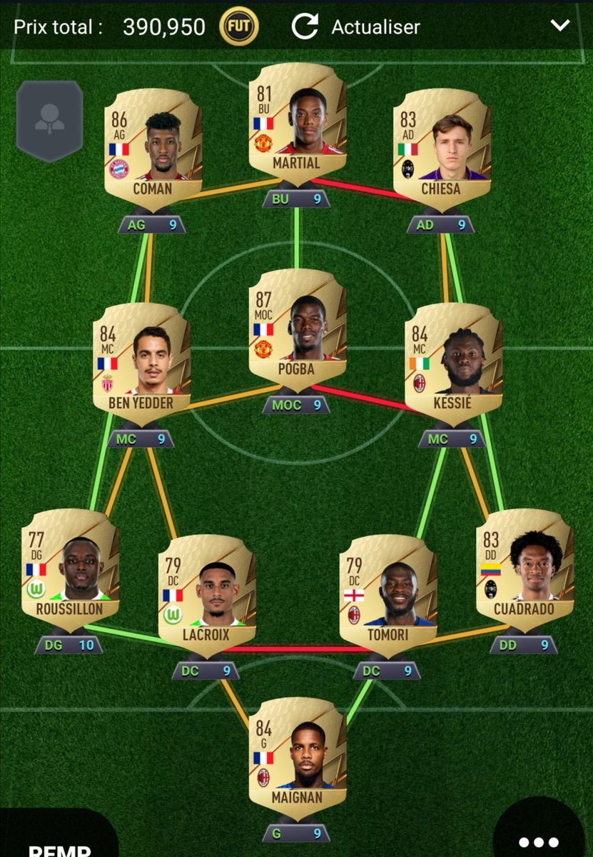 SquadBuilder8's tweet photo. Idée d'équipe pour environ 400k 💥

🔄&amp;❤️ pour la prochaine équipe qui sera de 700k-800k ! https://t.co/taRnIvyXQR