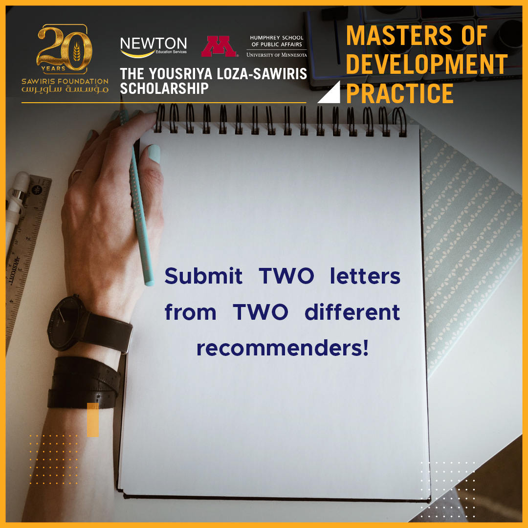 SawirisFSD's tweet photo. Are your recommendation letters for the Yousriya Loza-Sawiris Scholarship - Masters of Development Practice ready?

If you still have questions about the scholarship, check our Frequently Asked Questions here: https://t.co/0XBloHR9GC

@NewtonTestPrep 
@UMNews
@HHHSchool 
#YLSS https://t.co/hdjb9UjL9i
