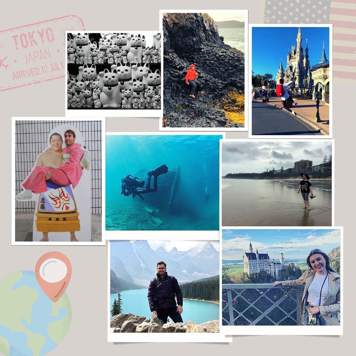 lanefourdata's tweet photo. To celebrate today's #WorldTourismDay, we present the Lane Four team on our favorite trips!

If you're well-travelled yourself, head down to the comments and let us know some of your favorite places around the world. 

#Travel #Vacation https://t.co/BVkjYFfdFu
