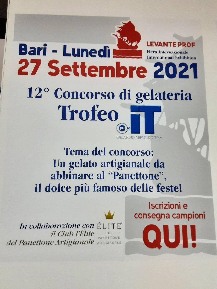 Levante_Prof's tweet photo. Rullo di tamburi! A breve sapremo chi sono i vincitori della XII edizione del concorso internazionale di gelateria Trofeo PuntoIT “Un gelato da abbinare al panettone natalizio" organizzato da Levante PROF e dalla rivista di settore puntoIT gelato&amp;barpasticceria.
#LevantePROF2021 https://t.co/wPITFd3pnF