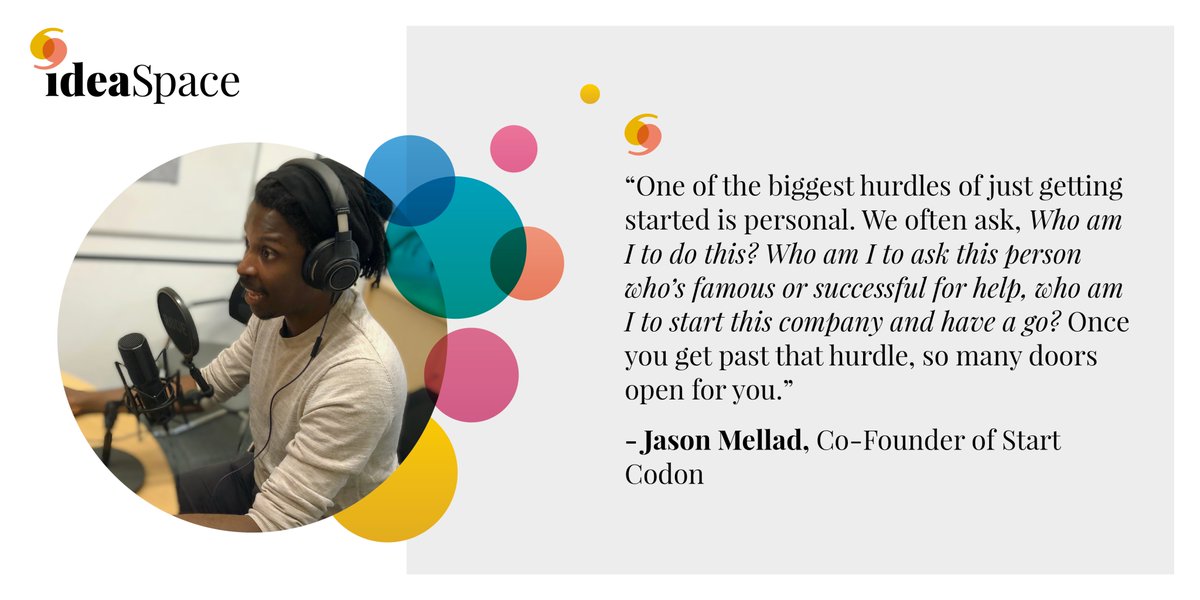 ideaSpace (@ideaspace) on Twitter photo We were incredibly fortunate to have Jason Mellad, Co-founder of <a href="/StartCodon/">Start Codon</a>, share his story at our recent Start-up Stories event. It was full of insights and inspiration and you can read the first instalment here: bit.ly/3idVOvE
#foundercommunity #entrepreneurship We were incredibly fortunate to have Jason Mellad, Co-founder of <a href="/StartCodon/">Start Codon</a>, share his story at our recent Start-up Stories event. It was full of insights and inspiration and you can read the first instalment here: bit.ly/3idVOvE
#foundercommunity #entrepreneurship