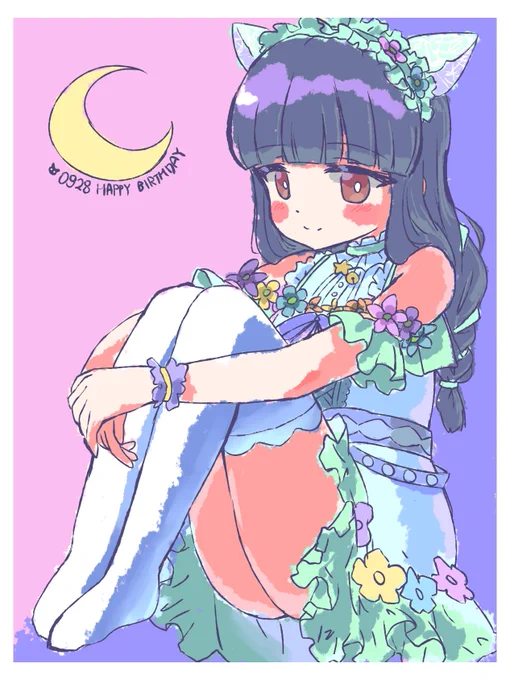 ゆきみちゃん誕生日おめでとう🎂🐈‍⬛🎉
#佐城雪美生誕祭2021
#佐城雪美生誕祭 