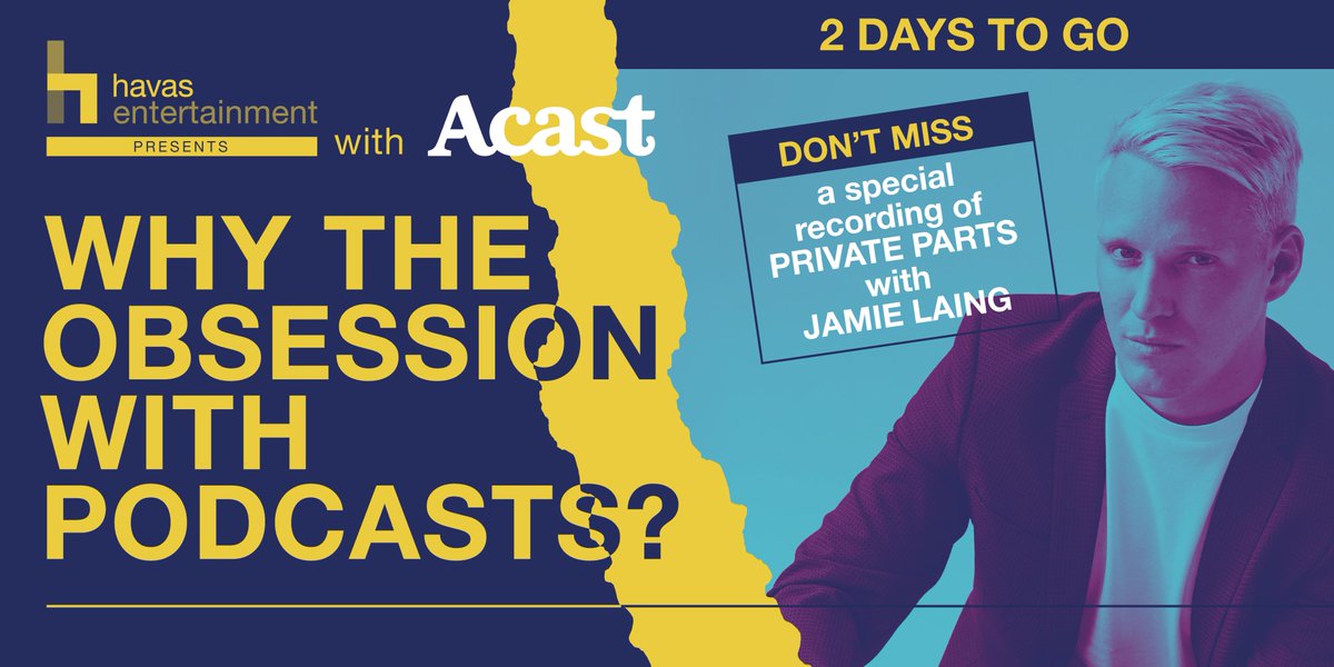 Havas_Ents's tweet photo. Love Podcasts? We know we do! 

Join us this Wednesday where we speak to experts in the podcasting world discussing the anatomy of best-in-class branded podcast campaigns #meaningfulmedia #podcastobsessed 

Register here: https://t.co/9CewLW5yAG https://t.co/CEIm3cDrJB