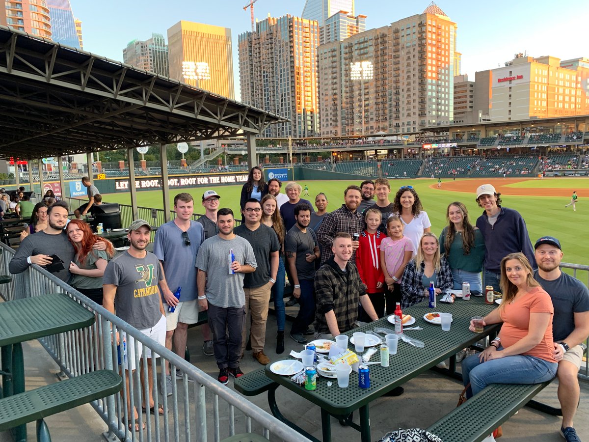POSNation's tweet photo. Nothing like a team gathering at the ballgame. ⚾️ This summer's employee event was a hit: watching the Charlotte Knights with friends and family! https://t.co/bThJXKxklU