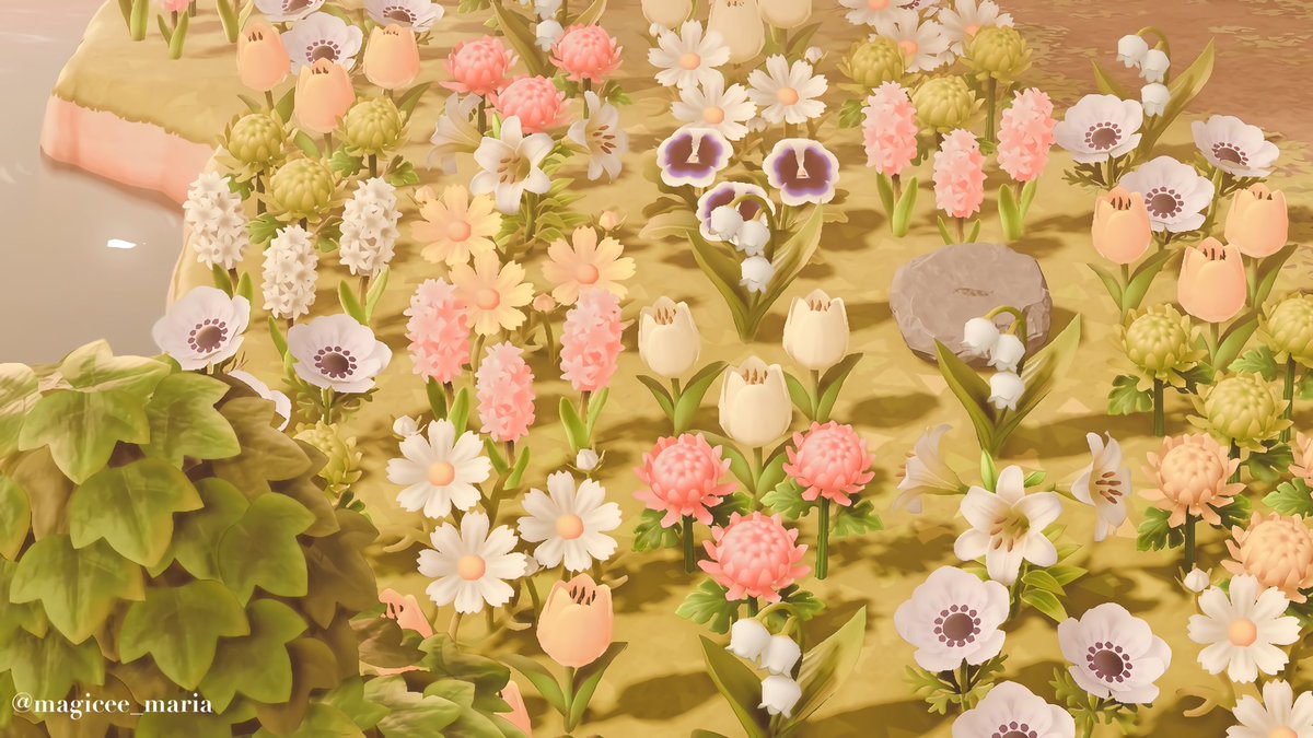 magicee_maria's tweet photo. 🌸🍃💐~ Beyond the bridge ~🌸🍃🌷
Here is my newest build on my island! I’ve always wanted a big lake and I love the way this turned out! This build is inspired by the wonderful @danaecrossing 💐
#ACNH #AnimalCrossingNewHorizons #ACNHDesign #meadowcore https://t.co/t2RcKRiofD