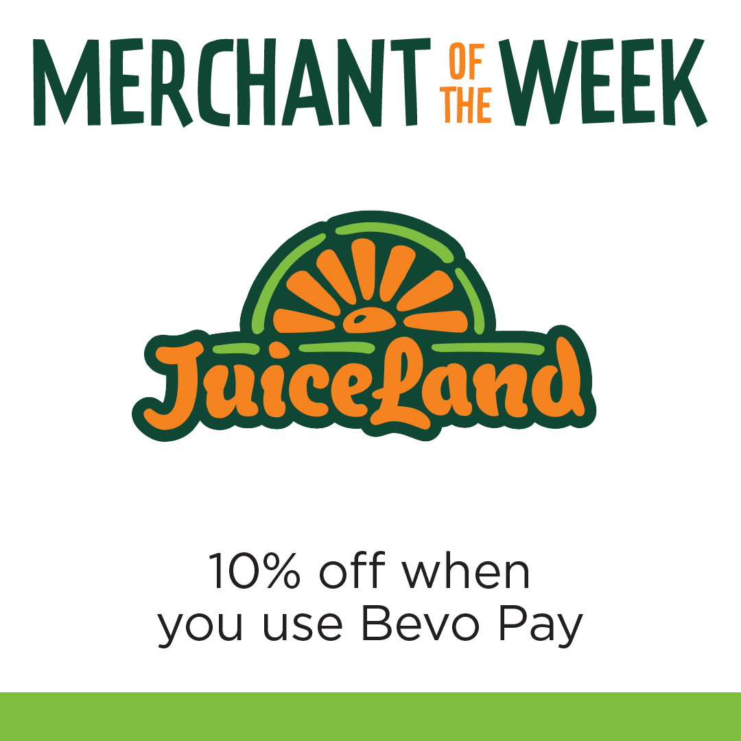 UTBevoPay's tweet photo. @JuiceLand is this week’s #merchantoftheweek! 🧃 Use your Bevo Pay to get $5 off at their Guadalupe St. location. 🥝🍓 https://t.co/iZupTCkZnP