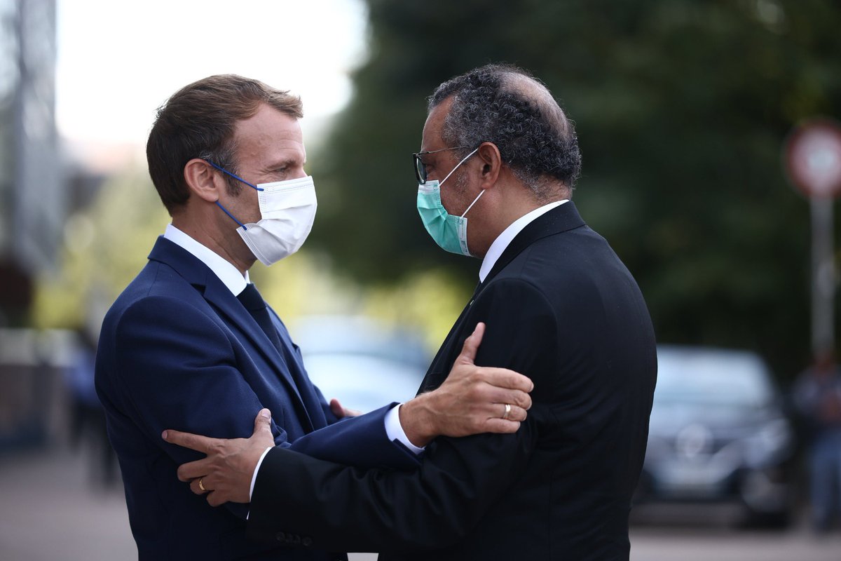 Delighted to be in Lyon, 🇫🇷 today for the #WHOAcademy groundbreaking ceremony. I especially thank President @EmmanuelMacron, for his commitment and support for the Academy, but also for @WHO and global health, especially during the #COVID19 pandemic.