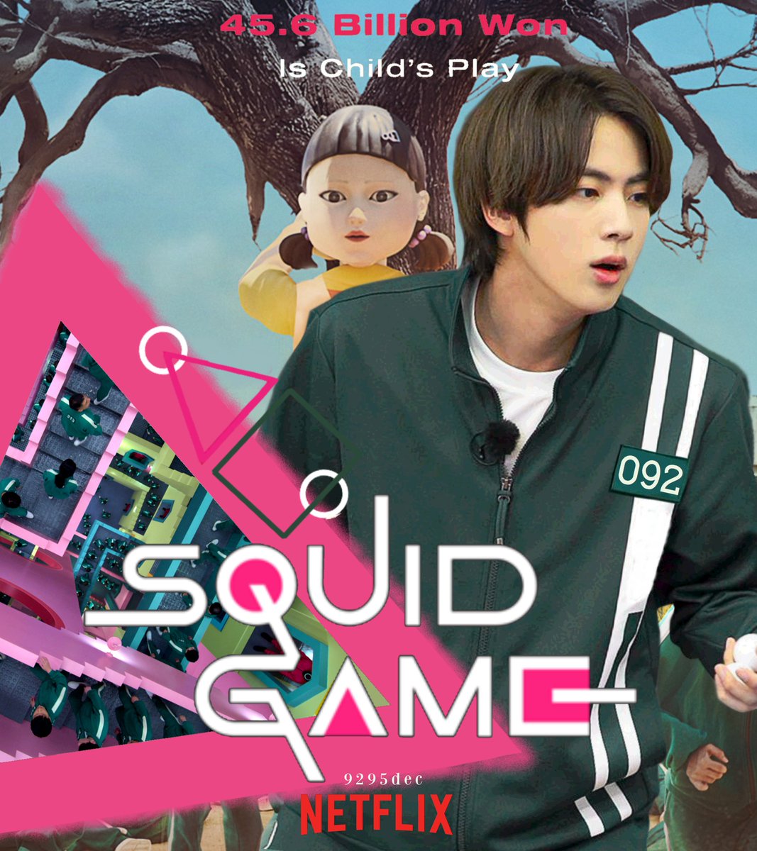 9295dec's tweet photo. #V #JIN for Squid Game https://t.co/mt8CtLvKa0