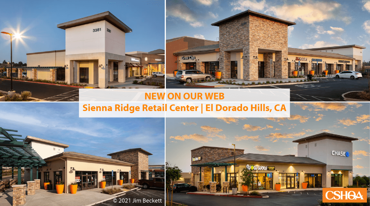 CSHQA's tweet image. It was a pleasure working with @structuraledge on the #SiennaRidge #RetailCenter in affluent #ElDoradoHills. This #ShoppingCenter is anchored around @Safeway. Learn more on our web: ow.ly/UBxF50Gg1nY

#RetailDesign #CaliforniaArchitects #Upscale #SacramentoArchitecture