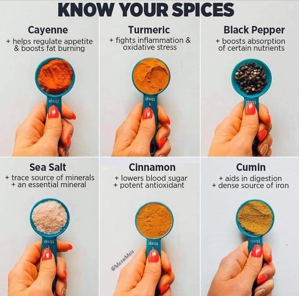 kragfit's tweet photo. Spices for good health

Whether you are trying to flavor up your daily meal or replace fats, spices play a key role in body mechanisms...

#spicesforhealth #diet #nutrition #healthyfood #healthydiet #healthylifestyle #healthyrecipes #healthysnacks #healthybreakfast https://t.co/QRGmj2kLqf