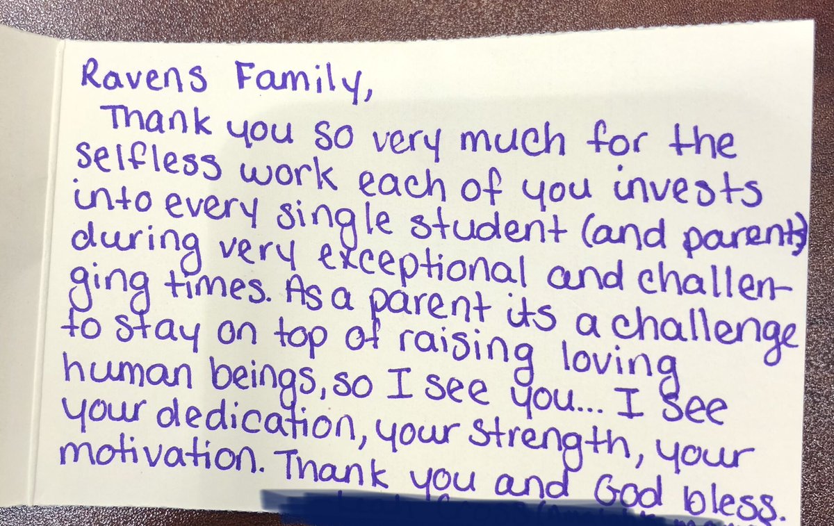 It’s official. Sunlake Academy has the most thoughtful parents on the planet! Can’t wait to share this with our teachers! #SamsRavens <a href="/CSASchools/">Charter School Associates</a>