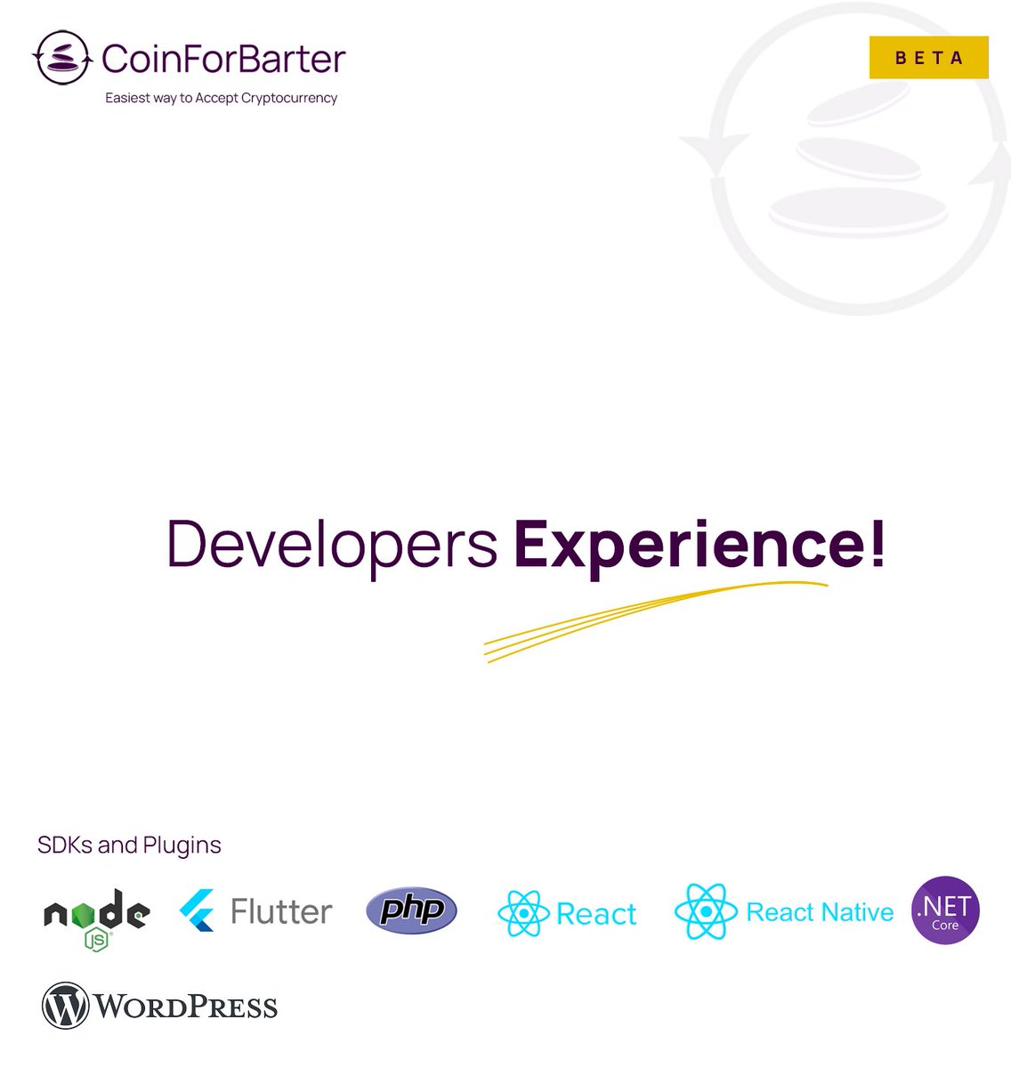 coinforbarter's tweet photo. Developers Experience with #CoinForBarter
As #crypto adoption continues to surge geometrically across the globe, businesses aren’t left out as they make moves to start getting settlements in digital currencies via automated means. https://t.co/CYIuHBqK6X